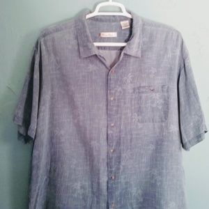 Silk Hawaiian shirt, men's XXL Burma Bibas Aloha